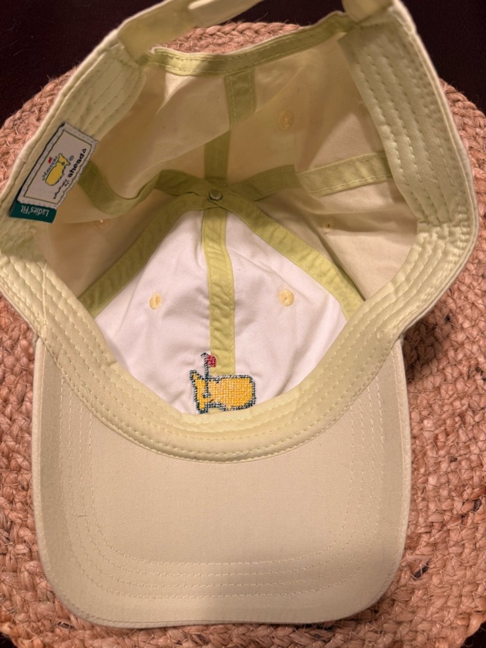 Masters Yellow Needlepoint Logo Hat - Picture 4 of 4